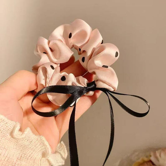 Playful pink Bow Scrunchie