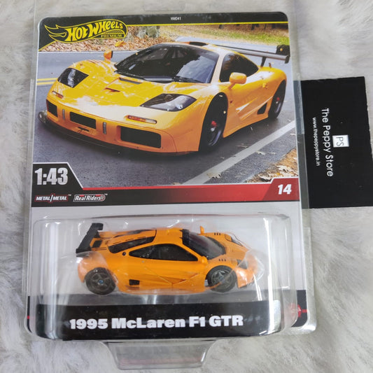 Hot Wheels Scale 1:43 Premium Vehicle Exclusive Collection - 1995 Mclaren F1 GTR