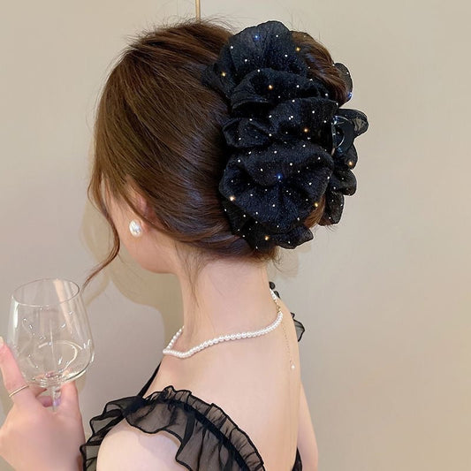 Plushy Draped Hair Claw