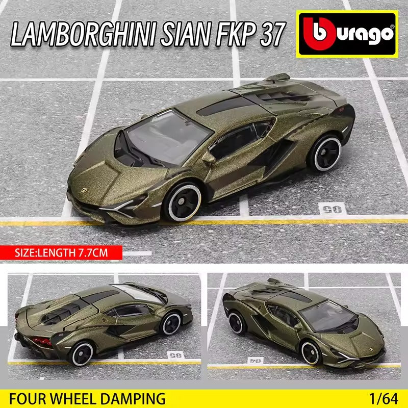 Official Bburago Lamborghini Sian FKP 37 - 1 : 64 Diecast Scale Model