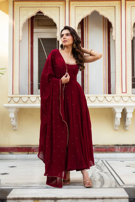 WEDDING SPECIAL RED COLOR TOP & PALAZZO