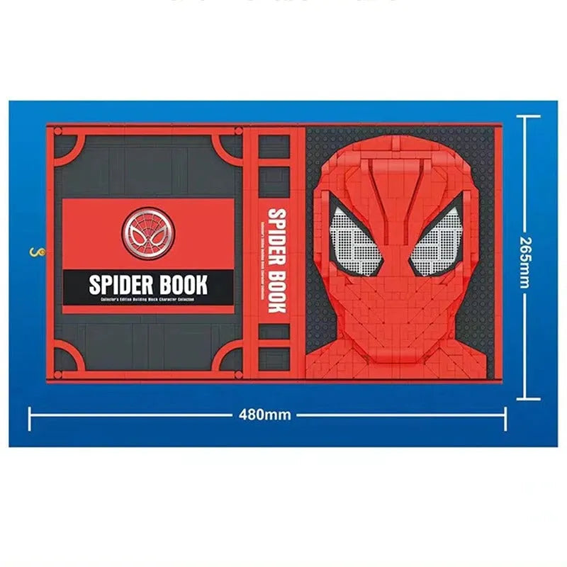 MOC Custom Spiderman Collections Book With Spiderman Minifigures Building Block Toy Set
