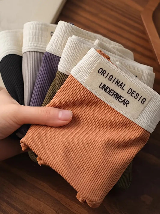 Solid Colors Stretchy Boxer Briefs