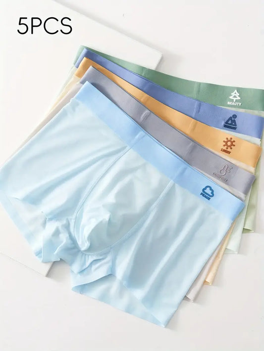 Pack of 5 Men’s Breathable Boxer Shorts – Cool, Moisture-Wicking & Comfortable