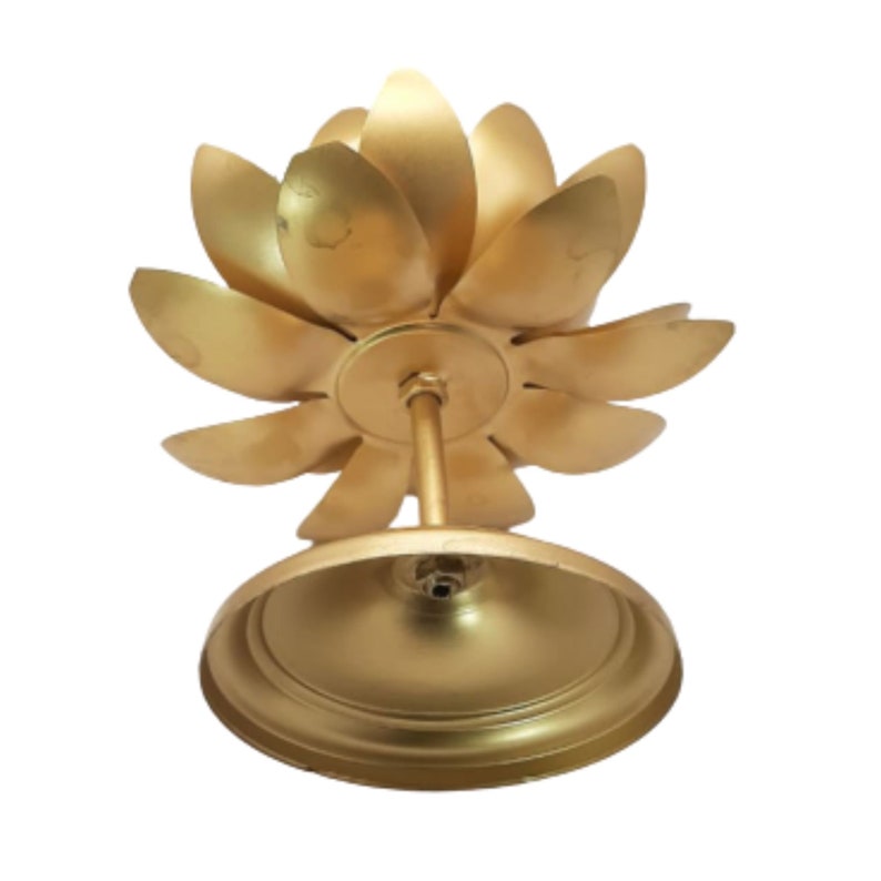 Brass Lotus Tealight Candle Holder: Diwali Decoration Handicraft (Pack Of 2)