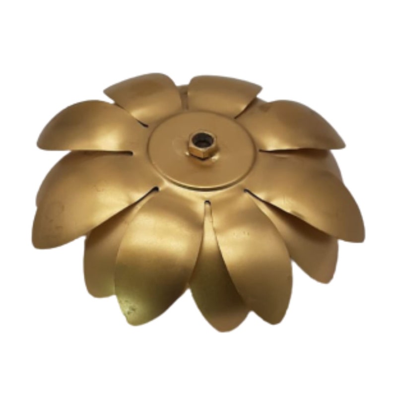 Brass Lotus Tealight Candle Holder: Diwali Decoration Handicraft (Pack Of 2)