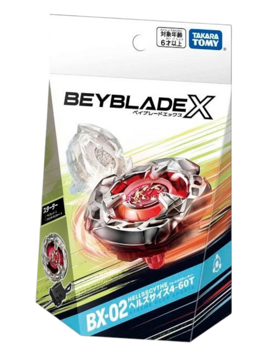 Takara Tomy Beyblade X BX-02 Hellsscythe 4-60T