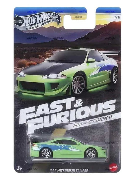 Hot Wheels 2025 Silver Series Fast and Furious Brian o'conner Cars  1:64 Scale - Set Of 5