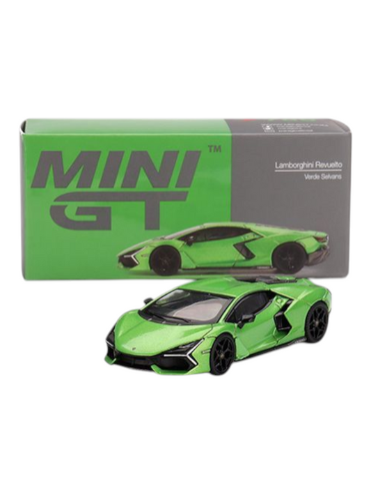 Mini GT Lamborghini Revuelto (Verde Selvans) Code-789 1:64 Scale