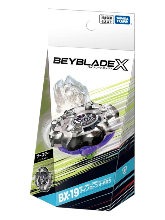 Takara Tomy Beyblade X BX-19 Rhinohorn 3-80S