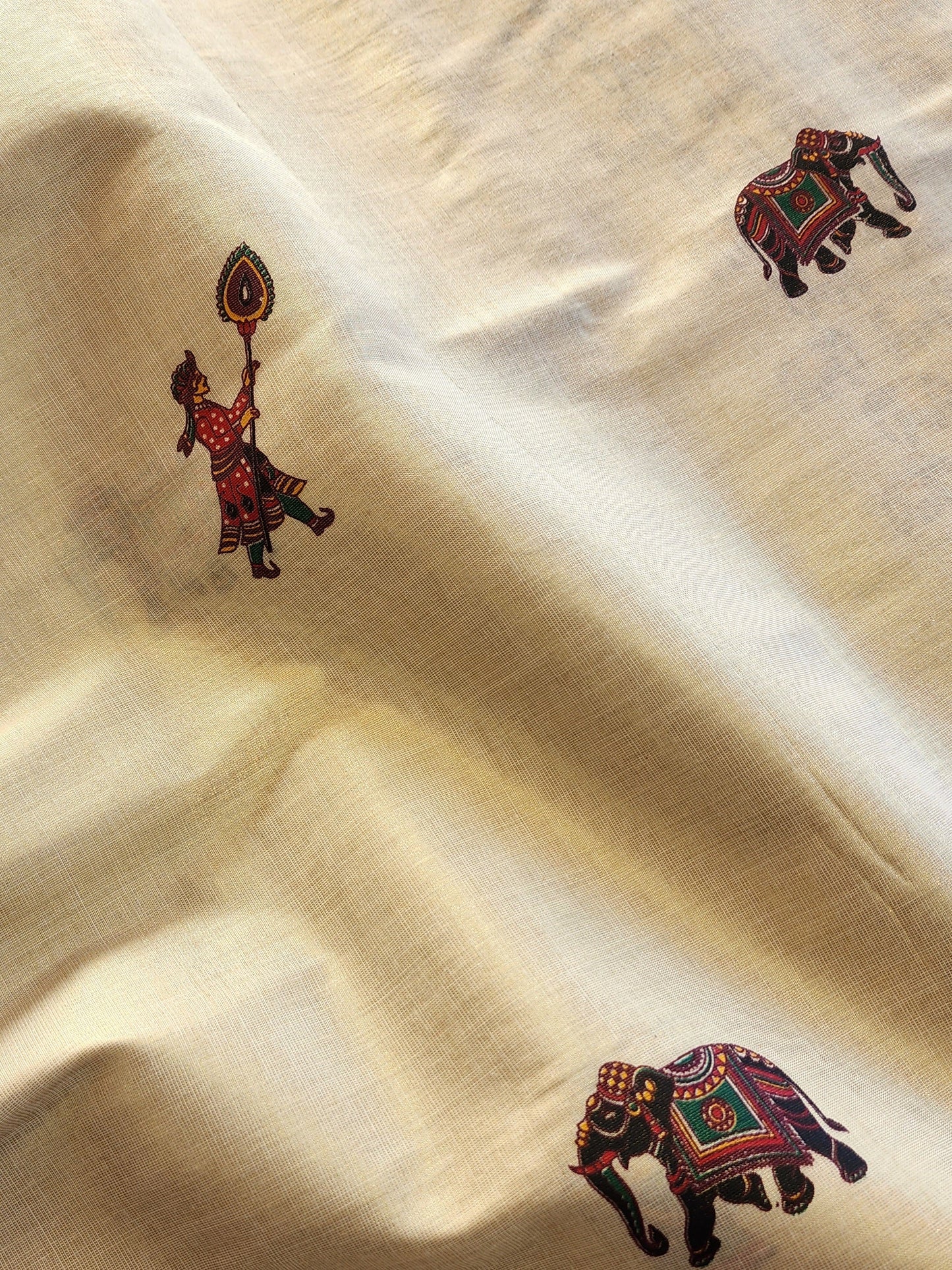 Kerala Tissue Saree with Digital Prints