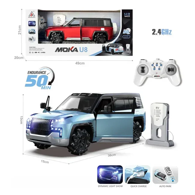 1:12 Electric Remote Control Moka U8 Model Motor Ca