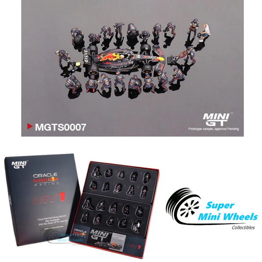 Mini GT 1:64 Oracle Red Bull Racing RB18 #1 Max V. 2022 Pit Crew Set