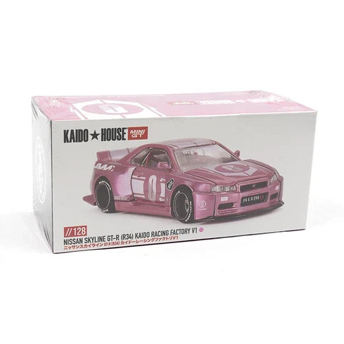 Mini GT 1/64 Nissan Skyline GT-R R34 KAIDO RACING FACTORY