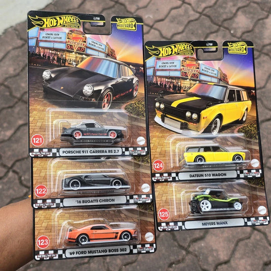 Hot Wheels Premium Imported 2025 Boulevard Exclusive Collection - Set Of 5