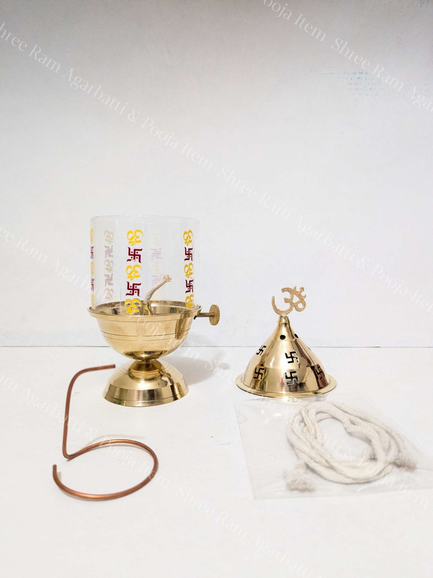 Brass Akhand Diya with Adjustable wick Gift For Diwali and Navratri