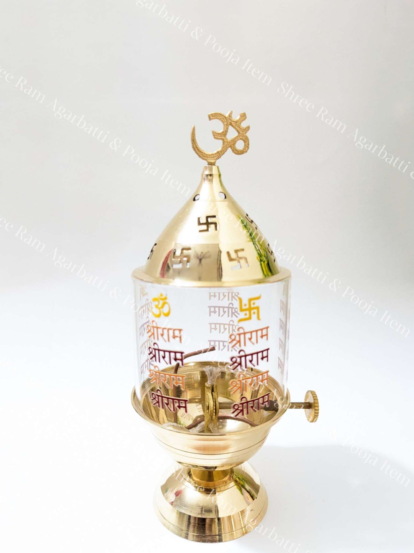 Brass Akhand Diya with Adjustable wick Gift For Diwali and Navratri