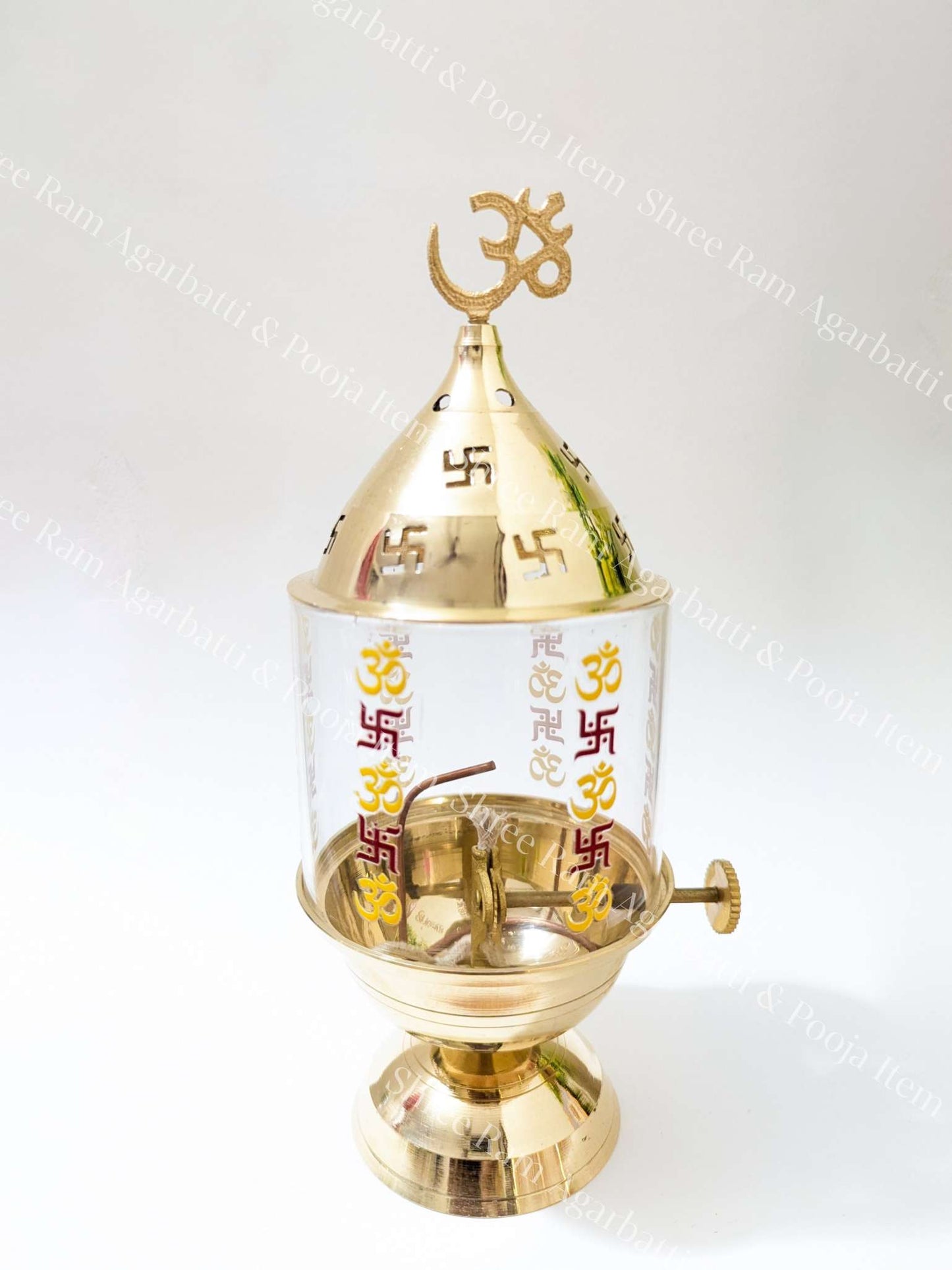 Brass Akhand Diya with Adjustable wick Gift For Diwali and Navratri