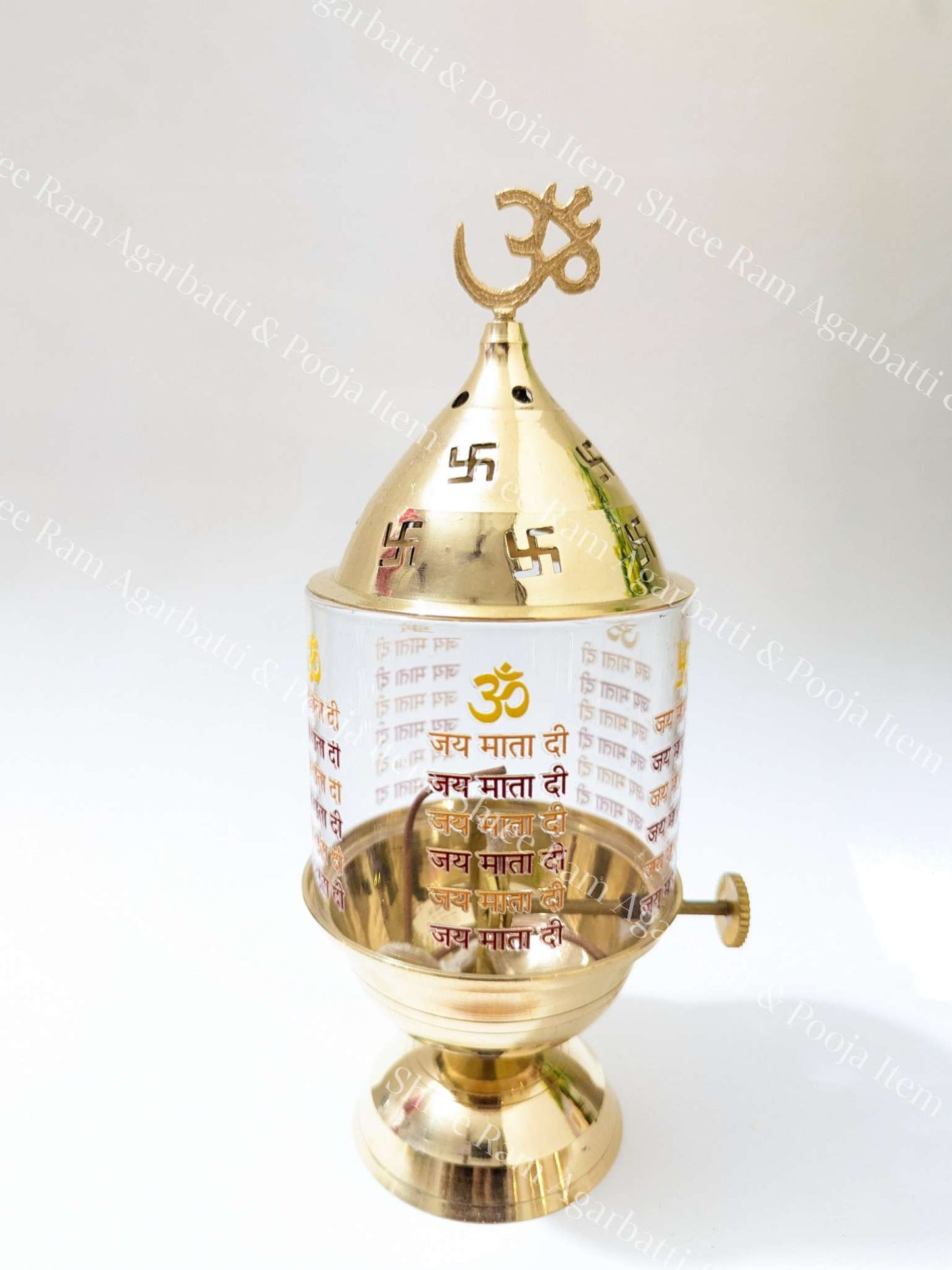Brass Akhand Diya with Adjustable wick Gift For Diwali and Navratri