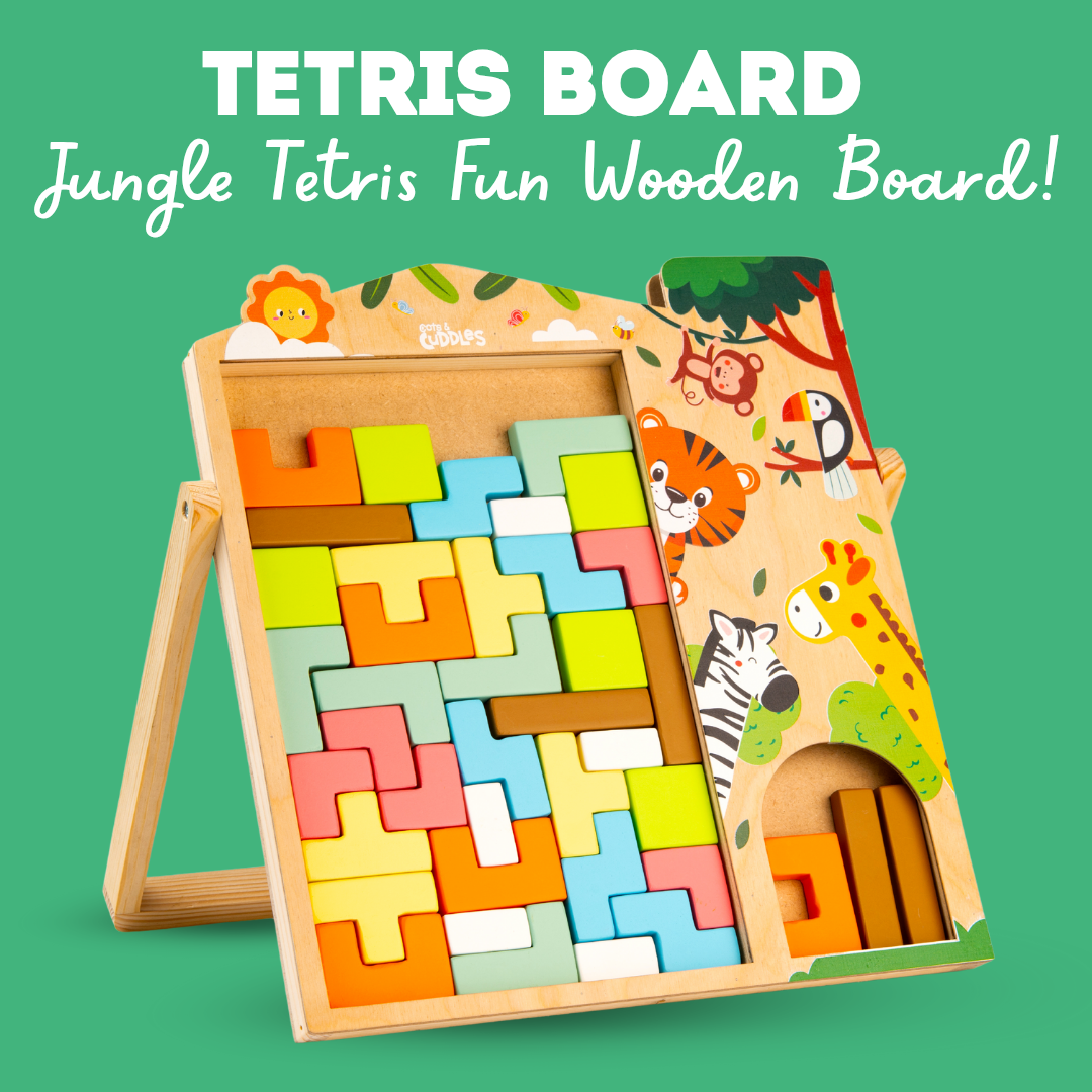 Cots and Cuddles Wooden Tetris Board for kids