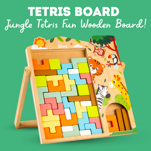Cots and Cuddles Wooden Tetris Board for kids