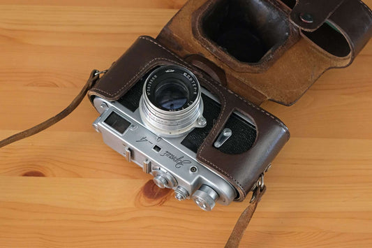 Zorki 4 Vintage Rangefinder Film Camera & Jupiter 8 Lens